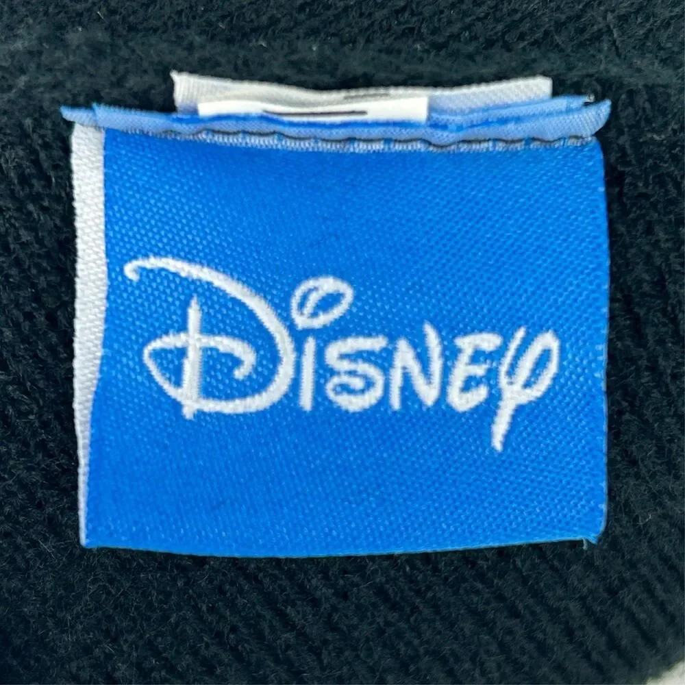 Disney Frozen Let it Go Beanie Hat Winter Cap Winter Knit Black White Stretch